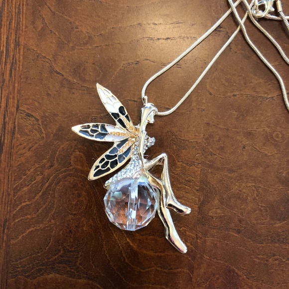 New ๐ Rhinestone Fairy long necklace - Picture 6 of 8